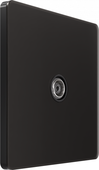 Розетка TV оконечная System Electric Infinity 5-1000MГц, полярная ночь FSE001091