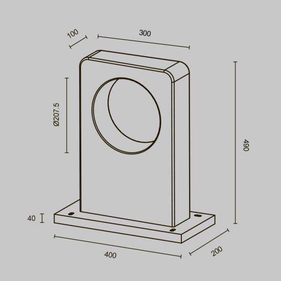 Ландшафтный светильник Бетон / Betone 3000К 7Вт IP 65