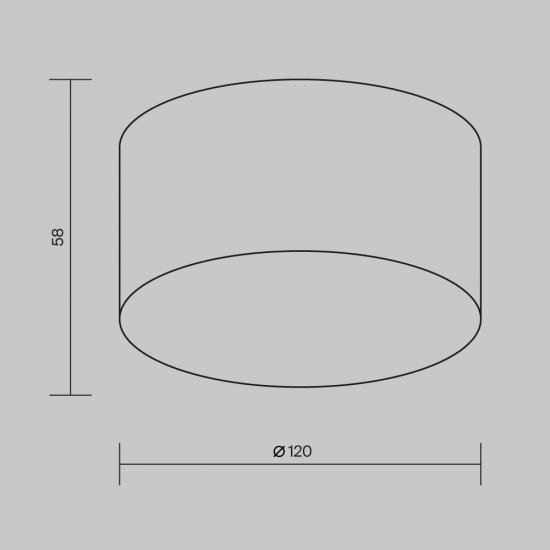 Потолочный светильник Зон / Zon IP 4000 15Вт IP 65
