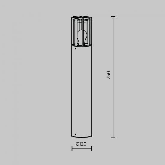 Ландшафтный светильник Баррель / Barrel E27x1 15Вт IP 54
