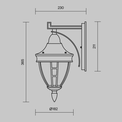 Настенный светильник (бра) Риволи / Rivoli E27х1 60Вт IP 44