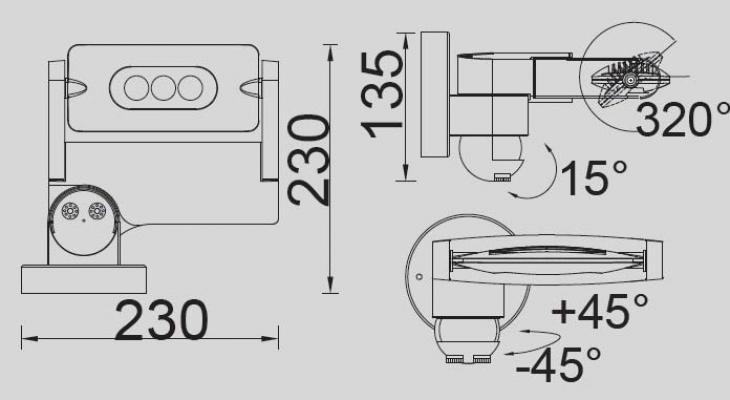 LEDSPOT W6144S-1-PIR