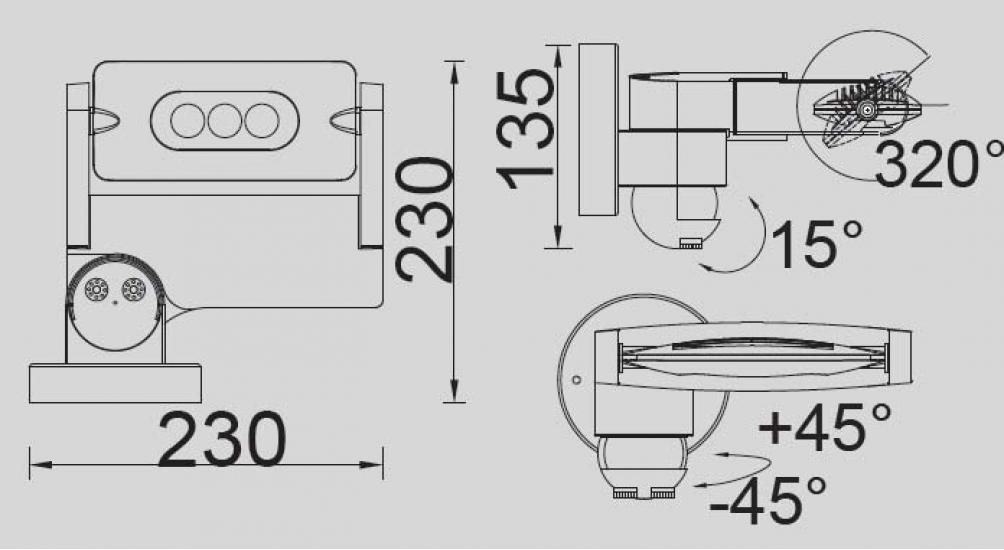 LEDSPOT W6144S-1-PIR