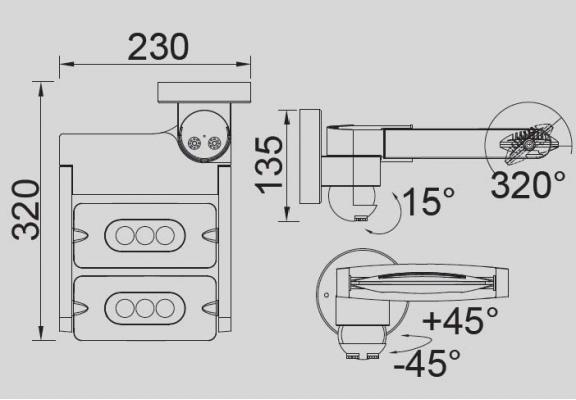 LEDSPOT W6144S-2-PIR