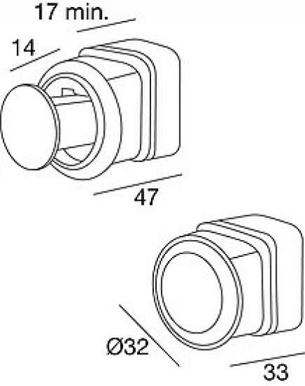 Ручка для раздвижных дверей Pamar PO2015 Z Хром (G 104)