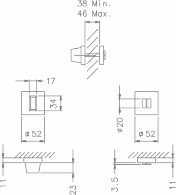 Накладка Tupai 801-152  вж белый