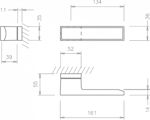 Ручка Tupai Big Line Vario 3084-152 белый R ф/з