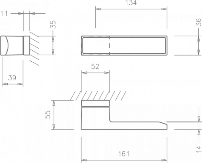 Ручка Tupai Big Line Vario 3084-152 белый R ф/з