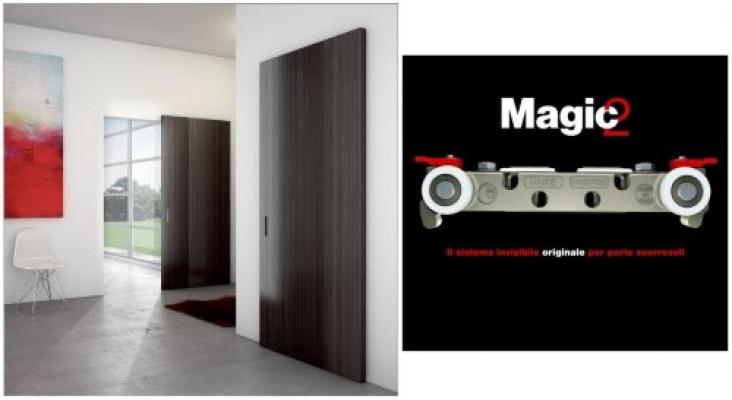 Раздвижная система для двери Terno Scorrevoli Magic 2 80-110 см