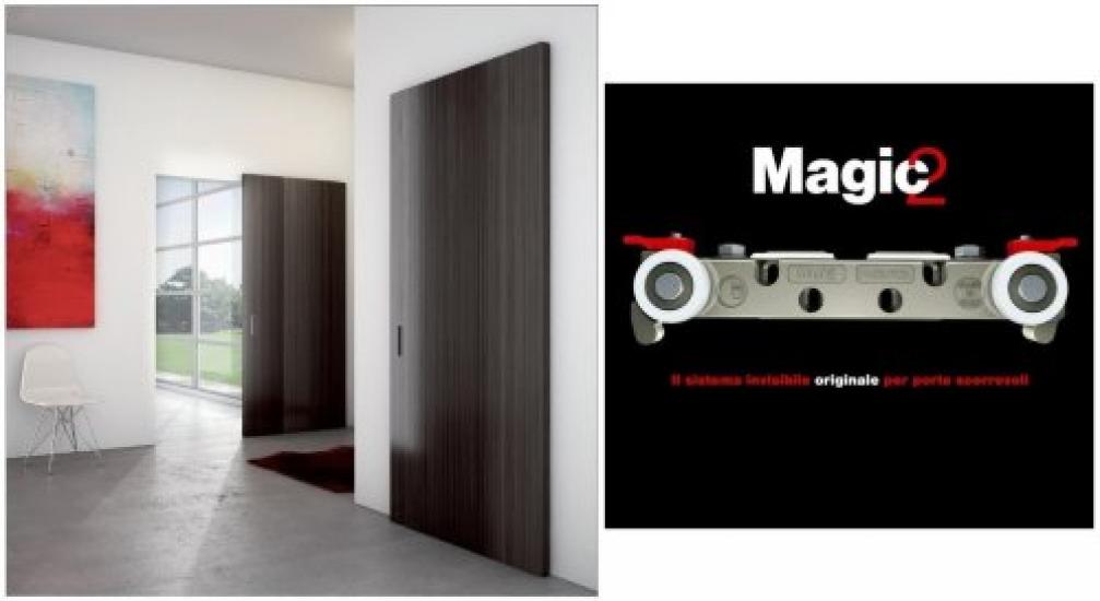 Раздвижная система для двери Terno Scorrevoli Magic 2 80-110 см