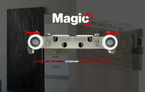 Раздвижная система для двери Terno Scorrevoli Magic 2 80-110 см