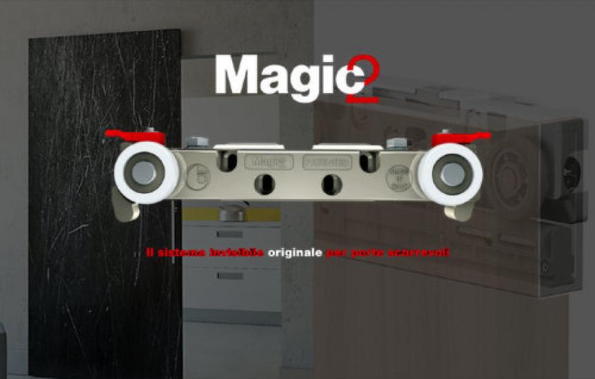 Раздвижная система для двери Terno Scorrevoli Magic 2 80-110 см