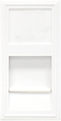 Розетка RJ45 UTP кат.6, 1мод., бел. (22.5х45мм)
