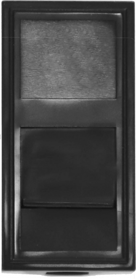 Розетка RJ45 UTP кат.6, 1мод., черн. (22.5х45мм)