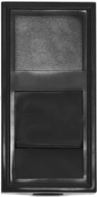 Розетка RJ45 UTP кат.5e, 1мод., черн. (22.5х45мм)