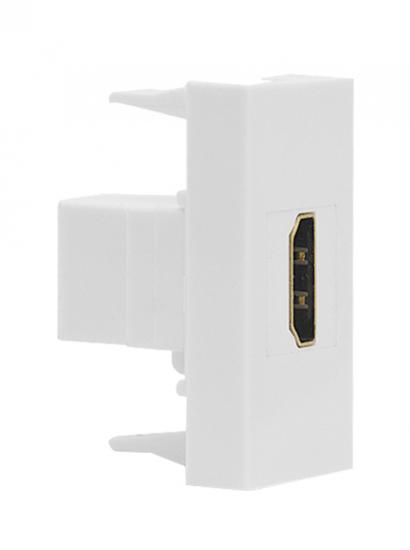 Розетка HDMI, 1мод., бел. (22.5х45мм)