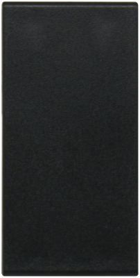 Заглушка 1 мод., черн. матовая  (22.5х45мм)