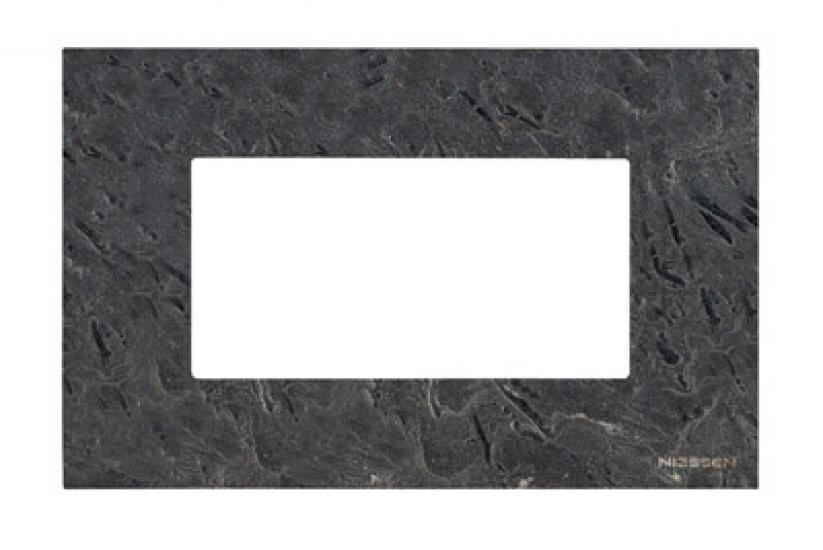 Рамка итальянского стандарта на 4 модуля, серия Zenit, натуральный сланец