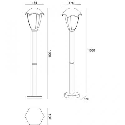 Ландшафтный светильник Arte Lamp HENRY A1661PA