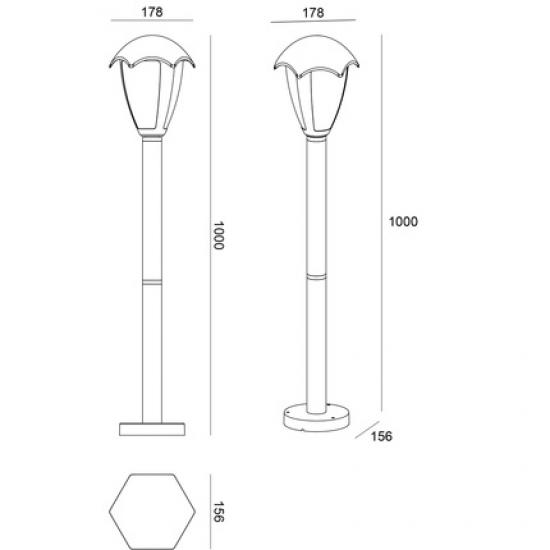 Ландшафтный светильник Arte Lamp HENRY A1661PA