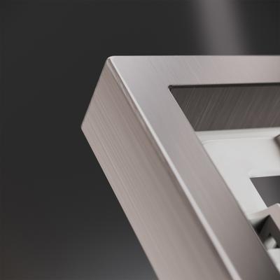 Рамка металлическая на 1 пост, S70 Metal (никель)