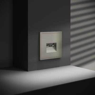 Розетка телевизионная встраиваемая VOLTUM S70 TV+RJ45 кат. 6, (шелк)