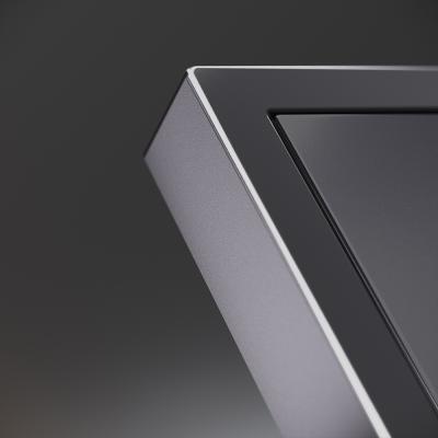 Накладка для розетки с заземлением, S70 Metal (антрацит)