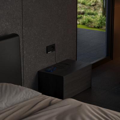 Накладка для розетки с заземлением и защитными шторками, с USB A+C, S70 Metal (антрацит)