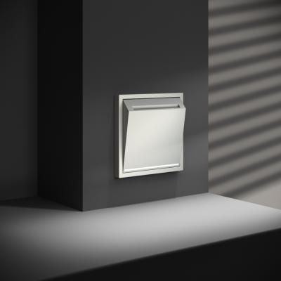 Выключатель встраиваемый VOLTUM S70 карточный 16А, (сталь)