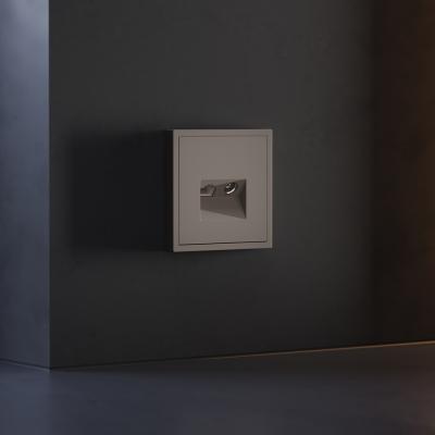 Накладка для розетки TV+RJ45 кат. 6, S70 (капучино)