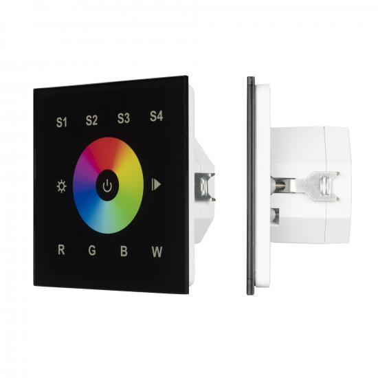 Сенсорная панель DALI-901-11-1G-4SC-RGBW-DT8-IN Black