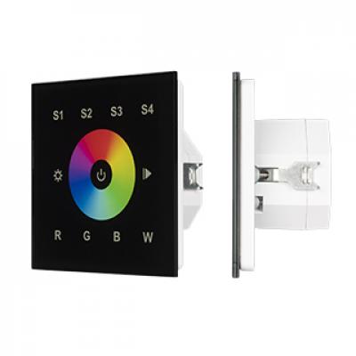 Сенсорная панель DALI-901-11-1G-4SC-RGBW-DT8-IN Black