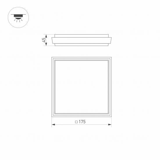 LGD-AREA-S175x175-10W Day4000
