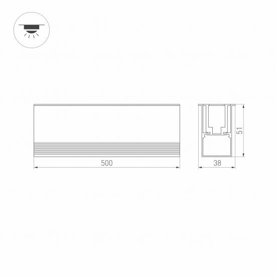 ART-LUMILINE-3351-500-12W Warm3000