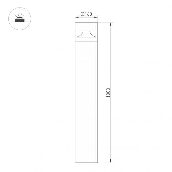 LGD-GUIDE-BOLL-H1000-20W Warm3500-MIX