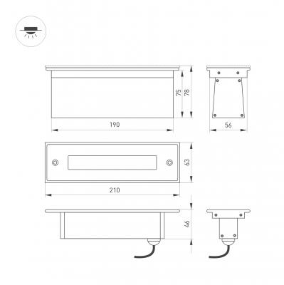 LTD-LINE-TILT-S210-8W Warm3000