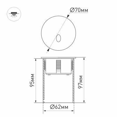 LT-GAP-R70-3W Warm3000