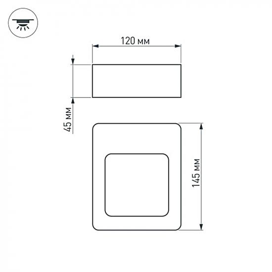 LGD-Wall-Frame-J2B-7W Warm White