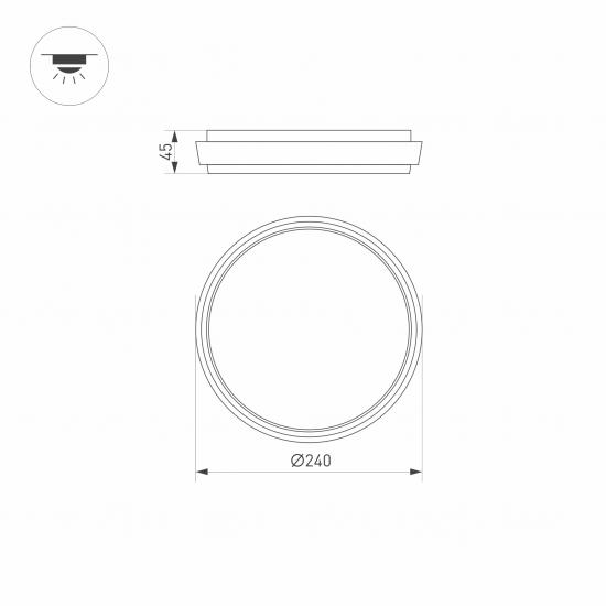 LGD-GIRO-R240-25W Warm3000