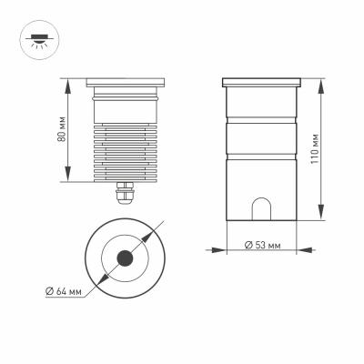 LTD-GROUND-R65-6W Warm3000
