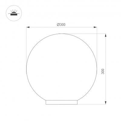 KT-GLOBE-R300-10W Warm3000