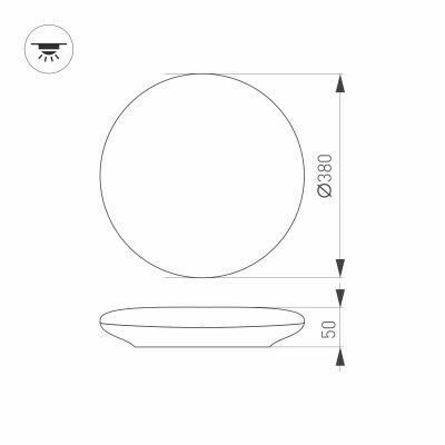 CL-FRISBEE-DIM-R380-25W Day4000-MIX