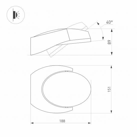 LGD-EYE-WALL-6W Warm3000