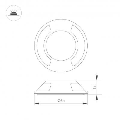 Накладка ART-DECK-CAP-LID2-R65