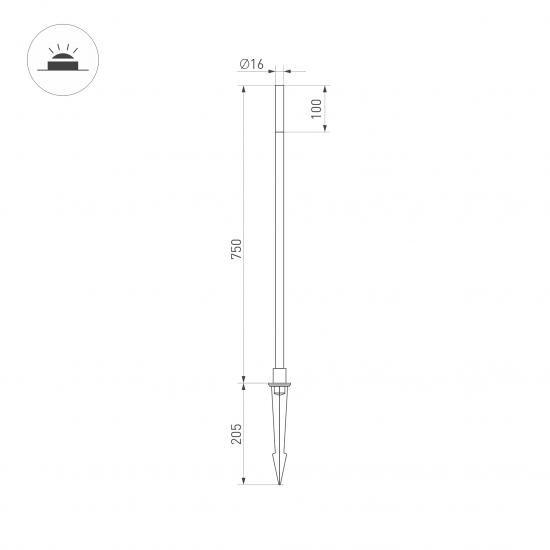 KT-CANNA-L750-1W Warm3000