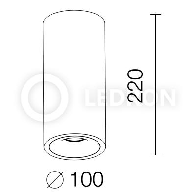 MJ1027GB Black 220mm